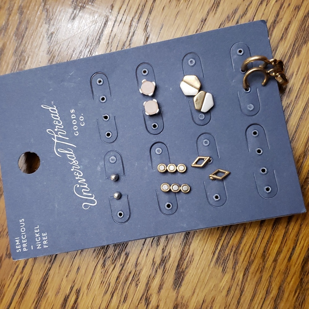 Universal Thread Earring Set 6 Pairs - New